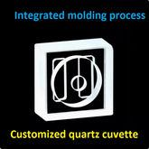Customized quartz cuvette optical glued integrated process resistant to acid and alkali with high UV transmission, specially designed for scientific research