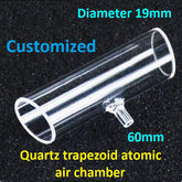 Quartz Trapezoid Atomic Air Chamber Optical Path 60mm Diameter 19mm Integrated Molding Process Completely Sealed Ultraviolet Cuvette Customized