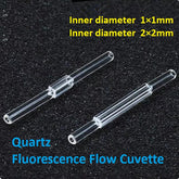 Quartz fluorescence flow cuvette 1mm/2mm High light transmittance and ultraviolet transmission specially designed for scientific research, customizable