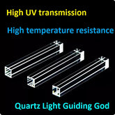 Quartz light guiding rod square 6.5×6.5×50mm resistant to high temperature, acid and alkali high light transmittance