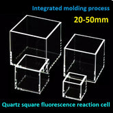 Quartz square fluorescence reaction cell 20/30/40/50mm with lid large capacity integrated molding resistant to high temperatures and corrosion customizable