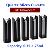 10mm Quartz Black Wall Micro Cuvette/Ultraviolet Transmitting/Dark Type/Special for Scientific Research/0.35 0.7 1.05 1.4 1.75ml