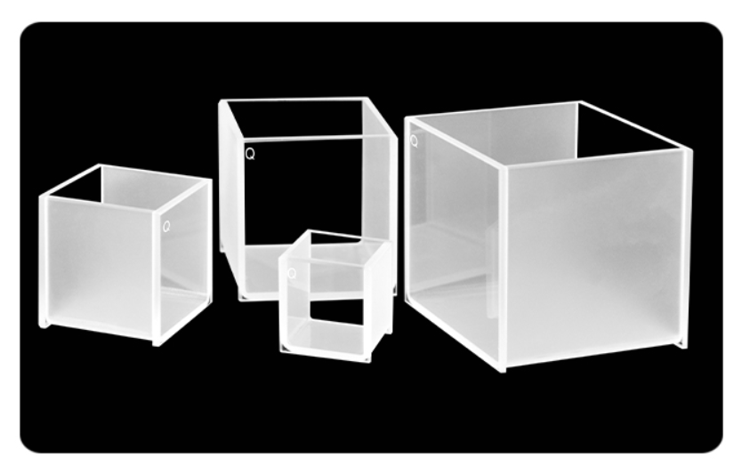 20mm/30mm/40mm/50mm Square Quartz Fluorescence Cuvette/Quartz Tank/Two or Four Polished Windows/Big Capacity 1pc - MICQstore