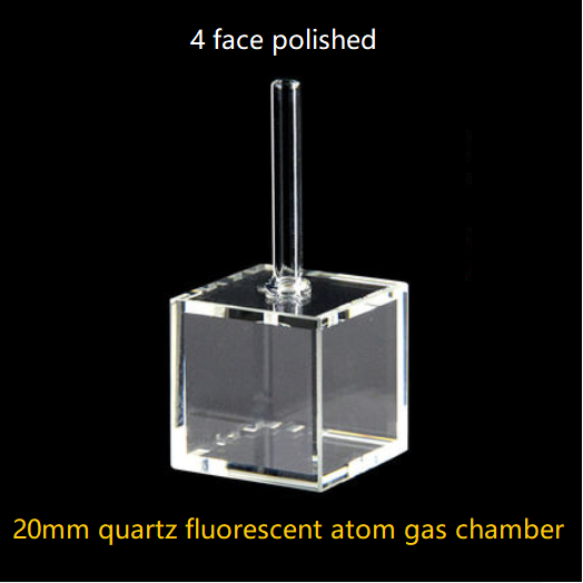20mm Anti-corrosion High UV Light Transmittance Silica Fused Quartz Fluorescent Atom Gas Chamber/Quartz Cuvette/Quartz Tank/Four Polished Windows 1pc - MICQstore