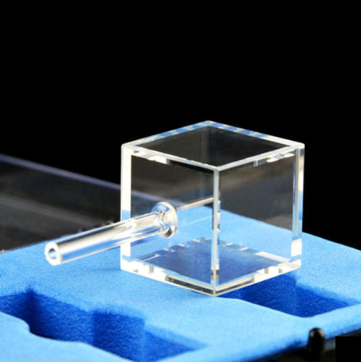 20mm Anti-corrosion High UV Light Transmittance Silica Fused Quartz Fluorescent Atom Gas Chamber/Quartz Cuvette/Quartz Tank/Four Polished Windows 1pc - MICQstore