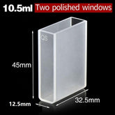 30mm Standard Quartz UV Cuvette/Quartz Cell/Lab Cuvette With Lid 2pcs - MICQstore