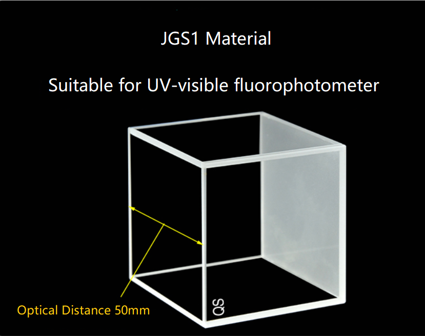 50mm Square Quartz Cuvette/Quartz Tank/Two or Four Polished Windows/Big Capacity 1pc - MICQstore