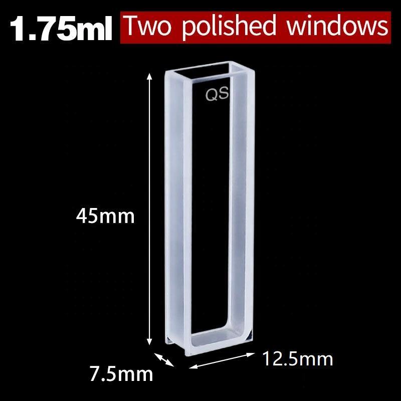 5mm Standard Quartz Cuvette with Lid/Quartz Cell/Reaction Cuvette/Spectrophotometers 2pcs - MICQstore