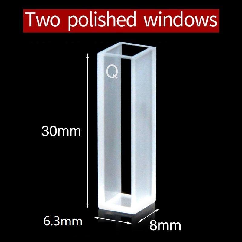 6mm Quartz Cuvette Cell with Lid/UV Spectrophotometers Cuvettes 2pcs - MICQstore