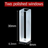 6mm Quartz Cuvette Cell with Lid/UV Spectrophotometers Cuvettes 2pcs - MICQstore