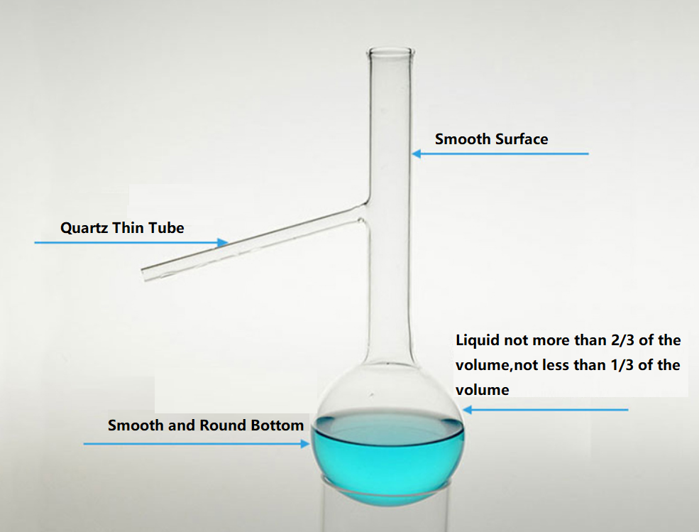 Anti-corrosion High Temperature Resistance High Purity Silica Fused Quartz Distilled Flask Can Be Customized - MICQstore