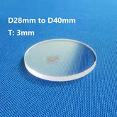Flat Sapphire Crystal Glass Discs Watch Glass Mirror D28mm to D40mm T:3mm - MICQstore