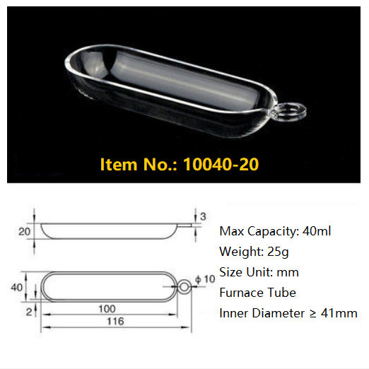 Quartz Boat /Quartz Crucible Cleaning Boat/Semicircle Sulfur Detector/Furnace Tube/Quartz Crucible Clean Boat - MICQstore