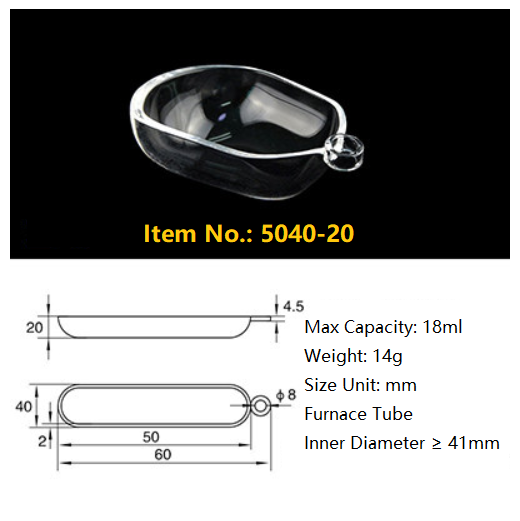 Quartz Boat /Quartz Crucible Cleaning Boat/Semicircle Sulfur Detector/Furnace Tube/Quartz Crucible Clean Boat - MICQstore