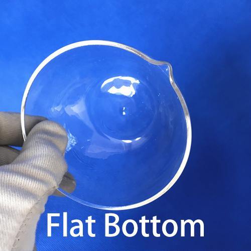 Quartz Evaporating Dishes with Flat & Round Bottom 50ml to 1000ml - MICQstore