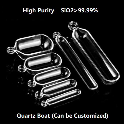 Quartz Boat /Quartz Crucible Cleaning Boat/Semicircle Sulfur Detector/Furnace Tube/Quartz Crucible Clean Boat - MICQstore