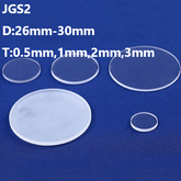 Quartz Discs / Quartz Cover Glass / Quartz Substrates D26mm-D30mm JGS2