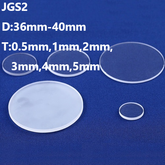 Quartz Discs / Quartz Cover Glass / Quartz Substrates D36mm-D40mm JGS2