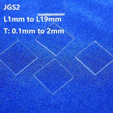 Quartz Glass Plates / Quartz Sheets / Quartz Coverslips L1mm to L19mm JGS2 - MICQstore