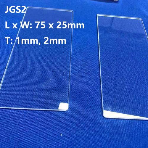 Quartz Glass Plates / Quartz Cover Slips / Quartz Slides 75 x 25mm JGS2 - MICQstore