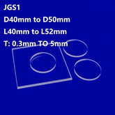 Quartz Discs / Quartz Glass Plates / Quartz Substrate D40mm to D50mm & L40mm to L52mm JGS1 - MICQstore