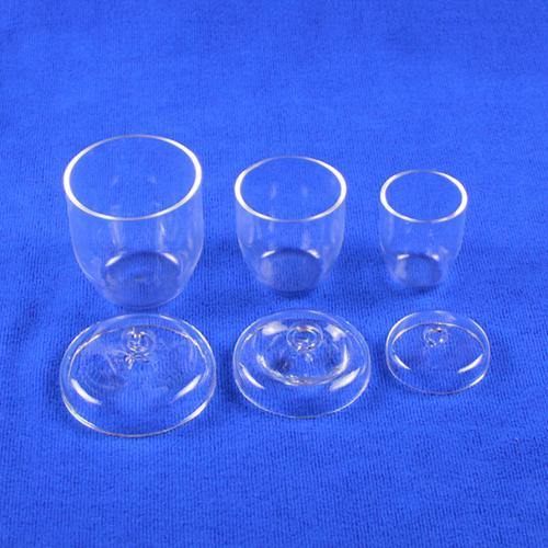 Clear Quartz Crucibles with Lids 10ml to 1000ml - MICQstore