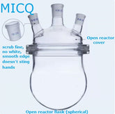 Single-layer reaction kettle, quick disassembly type open reactor, split single neck, three neck, four neck, five neck, chemistry laboratory synthesis flask, flat bottom, round bottom, spherical, cylindrical