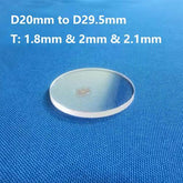 Flat Sapphire Crystal Glass Discs Watch Glass Mirror D20mm to D29.5mm T1.8mm & T2mm & T2.1mm - MICQstore