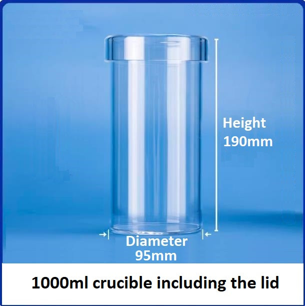 High-temperature resistant straight tube quartz glass crucibles transparent beakers with lids corrosion resistant laboratory vessels can be customized