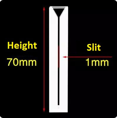 10mm quartz fluorescence micro cuvette four sides transmitting light height 70mm acid and alkali resistant