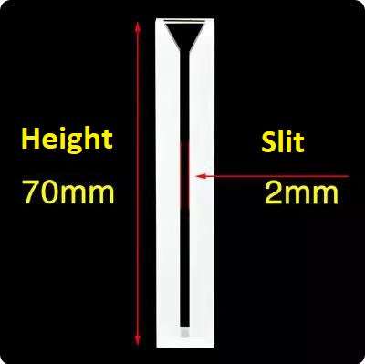 10mm quartz fluorescence micro cuvette four sides transmitting light height 70mm acid and alkali resistant
