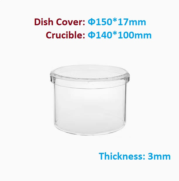 Anti-corrosion High Temperature Resistance High Purity Silica Fused Quartz Petri Dish/Quartz Tank Can Be Customized