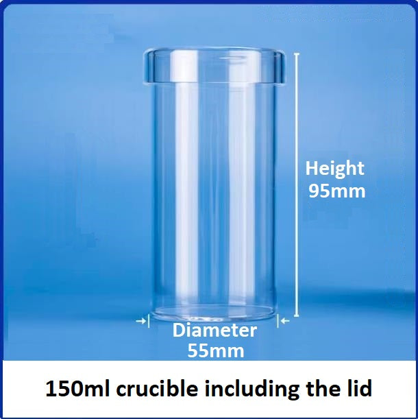 High-temperature resistant straight tube quartz glass crucibles transparent beakers with lids corrosion resistant laboratory vessels can be customized