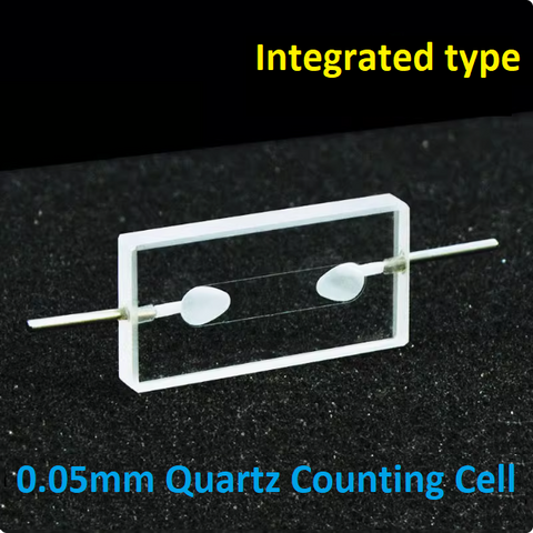 Optical Path 0.1mm/0.05mm Integrated Quartz Counting Cell counter Flow Cuvette 8ul Glued Combination Process Ultraviolet Quartz Cuvette