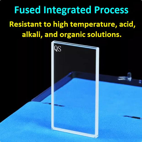 1mm quartz cuvette with large surfaces transmitting light two sides transmit light acid and alkali resistant ultraviolet can be customized