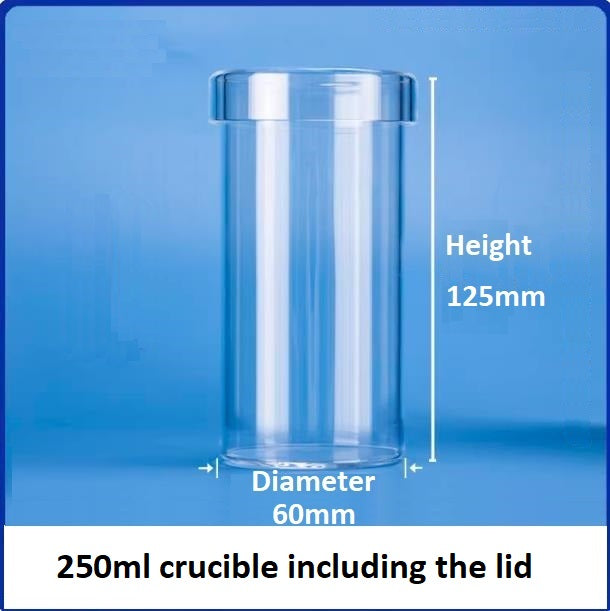 High-temperature resistant straight tube quartz glass crucibles transparent beakers with lids corrosion resistant laboratory vessels can be customized