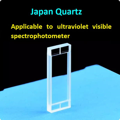 2mm Quartz flow cuvette 500ul pore diameter 0.5mm high light transmittance customized UV cuvette