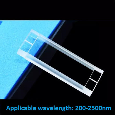 2mm Quartz flow cuvette 500ul pore diameter 0.5mm high light transmittance customized UV cuvette