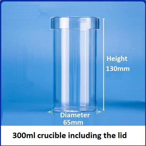 High-temperature resistant straight tube quartz glass crucibles transparent beakers with lids corrosion resistant laboratory vessels can be customized