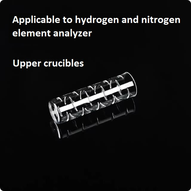 Upper and lower crucibles hydrogen and nitrogen element analyzer quartz crucible quartz glassware