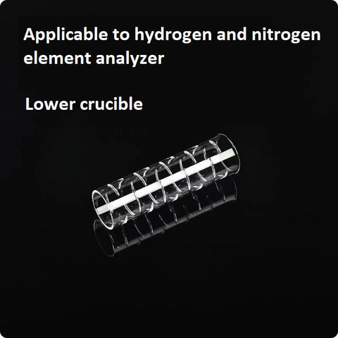Upper and lower crucibles hydrogen and nitrogen element analyzer quartz crucible quartz glassware