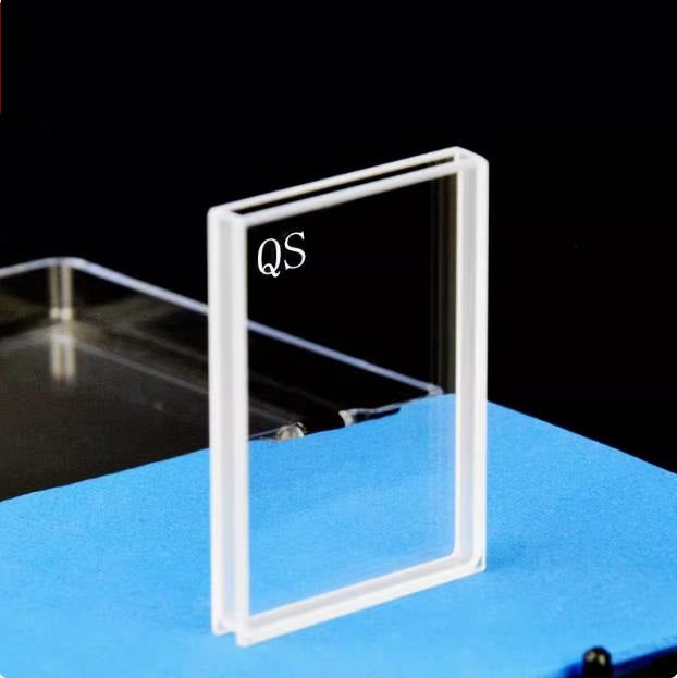 3mm quartz cuvette with large surfaces transmitting light acid and alkali resistant ultraviolet can be customized