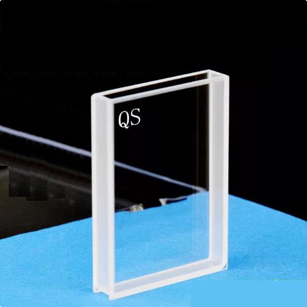 3mm quartz cuvette with large surfaces transmitting light acid and alkali resistant ultraviolet can be customized