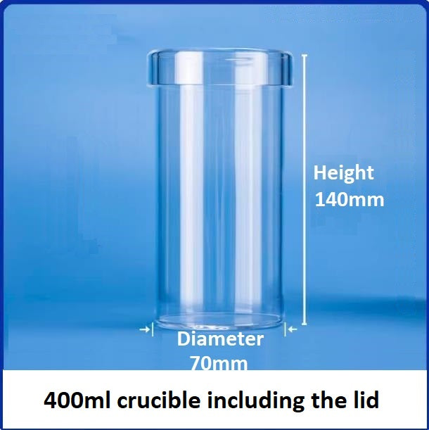 High-temperature resistant straight tube quartz glass crucibles transparent beakers with lids corrosion resistant laboratory vessels can be customized