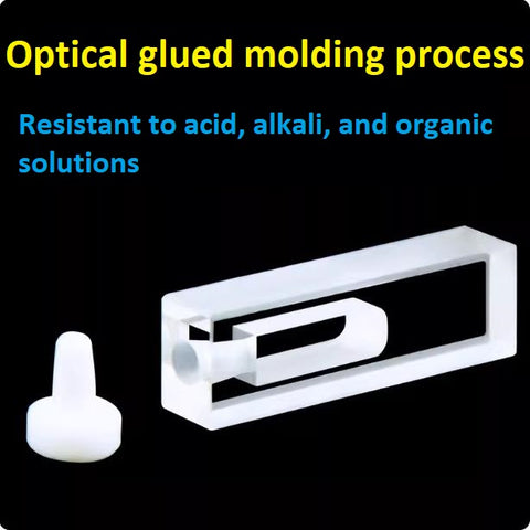 4mm quartz cuvette with stopper 120ul micro sample cell special for ultraviolet transmission research