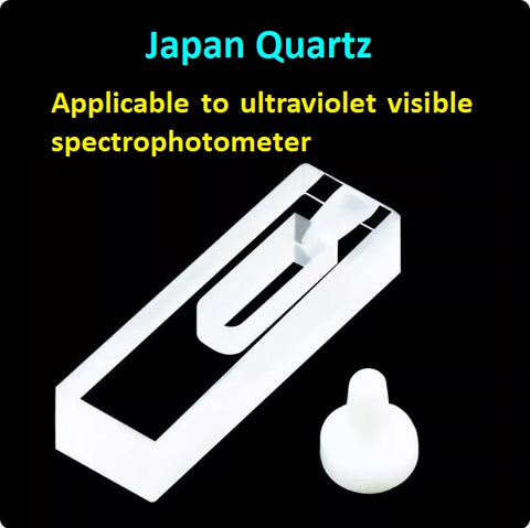 4mm quartz cuvette with stopper 120ul micro sample cell special for ultraviolet transmission research