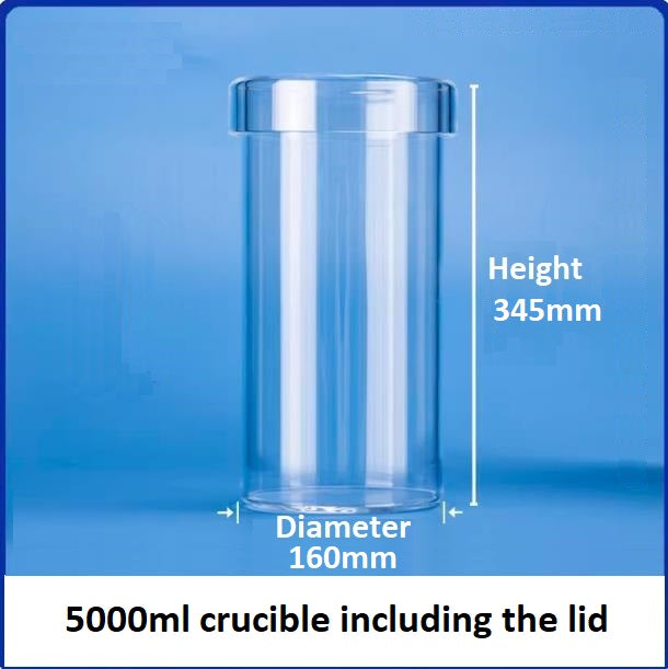 High-temperature resistant straight tube quartz glass crucibles transparent beakers with lids corrosion resistant laboratory vessels can be customized