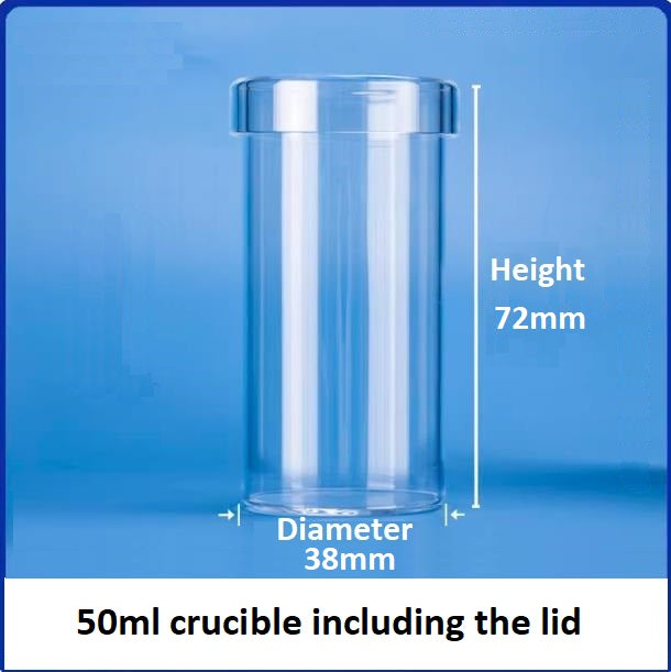 High-temperature resistant straight tube quartz glass crucibles transparent beakers with lids corrosion resistant laboratory vessels can be customized