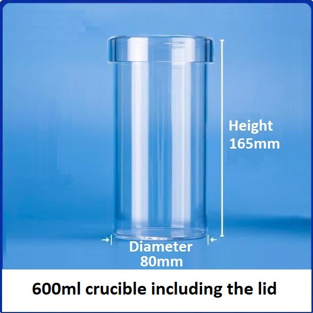 High-temperature resistant straight tube quartz glass crucibles transparent beakers with lids corrosion resistant laboratory vessels can be customized