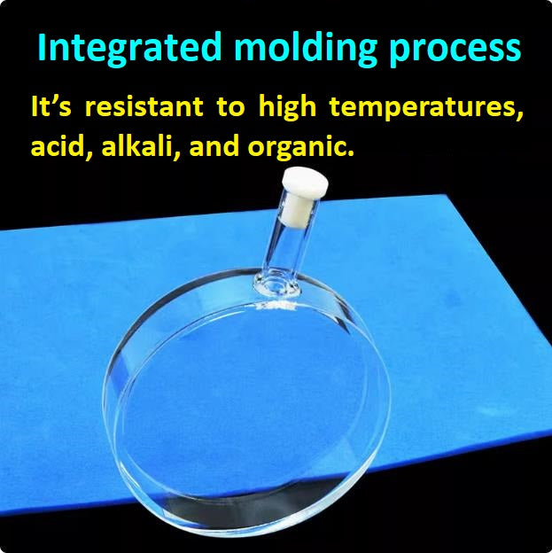Customized 10mm Quartz Atomic Air Chamber Diameter 55mm Integrated Molding Process Ultraviolet Cuvette for Scientific Research
